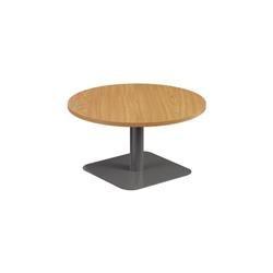 Vivace 800mm Low Table - Oak Top & Silver Legs Ref CH2693SVNO on Productcaster.