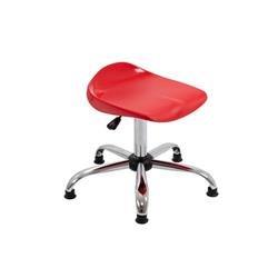 Titan Swivel Senior Stool - 465-555mm Seat Height | Red on Productcaster.