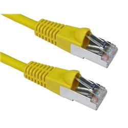 Cables Direct 10m CAT6a M - M networking cable S/FTP S-STP Yellow on Productcaster.