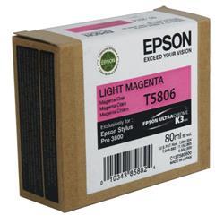 Epson T5806 Magenta Ink Cartridge | Light Magenta on Productcaster.