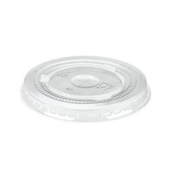 Straw Slot Cold Cup Lid Recyclable PET 9oz Clear (Pack of 1000) R11002 on Productcaster.