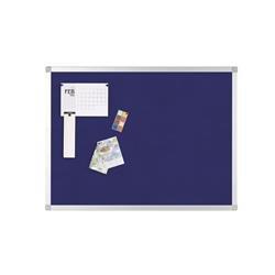 Q-Connect Aluminium Frame Felt Noticeboard 1800x1200mm Blue - KF01078 on Productcaster.