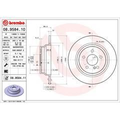 BREMBO Bremssatz (2 Bremsscheiben) 8020584025444 on Productcaster.