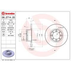 BREMBO Bremssatz (2 Bremsscheiben) 8020584271421 on Productcaster.