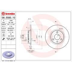 BREMBO Bremssatz (2 Bremsscheiben) 8020584558317 on Productcaster.