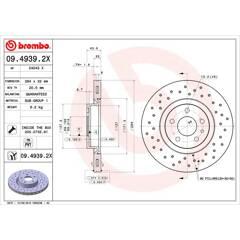 BREMBO Bremssatz (2 Bremsscheiben) 8020584212356 on Productcaster.