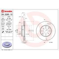 BREMBO Bremssatz (2 Bremsscheiben) 8020584528518 on Productcaster.