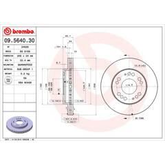 BREMBO Bremssatz (2 Bremsscheiben) 8020584564035 on Productcaster.