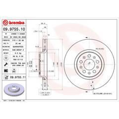 BREMBO Bremssatz (2 Bremsscheiben) 8020584025567 on Productcaster.