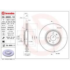 BREMBO Bremssatz (2 Bremsscheiben) 8020584989517 on Productcaster.