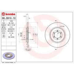 BREMBO Set van 2 remschijven 8020584391013 on Productcaster.