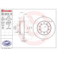 BREMBO Set van 2 remschijven 8020584531617 on Productcaster.