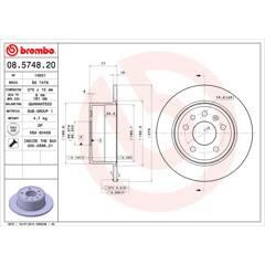 BREMBO Set van 2 remschijven 8020584574829 on Productcaster.