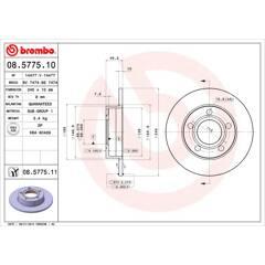 BREMBO Set van 2 remschijven 8020584577516 on Productcaster.