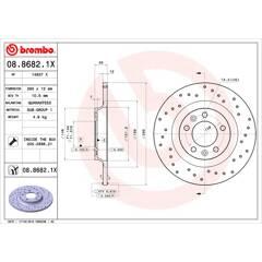 BREMBO Set van 2 remschijven 8020584215265 on Productcaster.