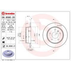 BREMBO Set van 2 remschijven 8020584958025 on Productcaster.