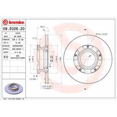 BREMBO Remschijf (per stuk) 8020584313022 on Productcaster.