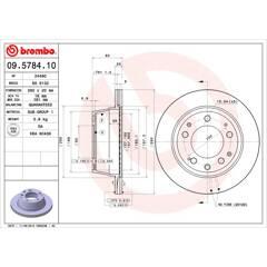 BREMBO Set van 2 remschijven 8020584578414 on Productcaster.