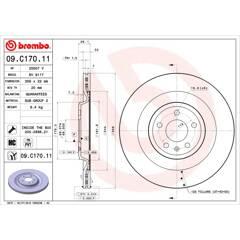 BREMBO Set van 2 remschijven 8020584225530 on Productcaster.