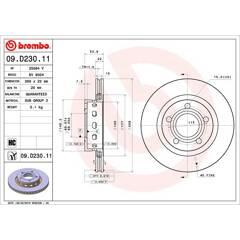 BREMBO Set van 2 remschijven 8020584233221 on Productcaster.