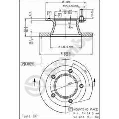 BREMBO Remschijf (per stuk) 8020584518113 on Productcaster.