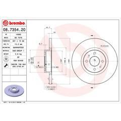 BREMBO Set van 2 remschijven 8020584735428 on Productcaster.