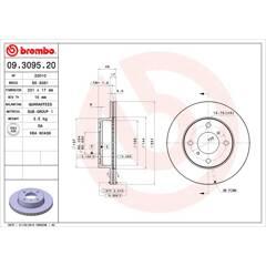 BREMBO Set van 2 remschijven 8020584309520 on Productcaster.