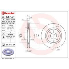 BREMBO Set van 2 remschijven 8020584012512 on Productcaster.