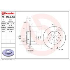 BREMBO Set van 2 remschijven 8020584508435 on Productcaster.