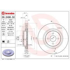 BREMBO Set van 2 remschijven 8020584548653 on Productcaster.