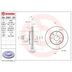 BREMBO Set van 2 remschijven 8020584558126 on Productcaster.