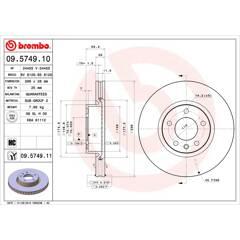 BREMBO Set van 2 remschijven 8020584574911 on Productcaster.