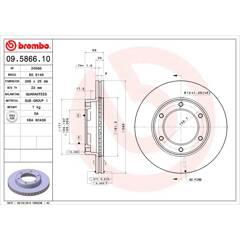 BREMBO Set van 2 remschijven 8020584586617 on Productcaster.