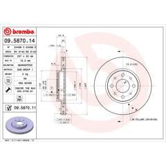 BREMBO Set van 2 remschijven 8020584210277 on Productcaster.