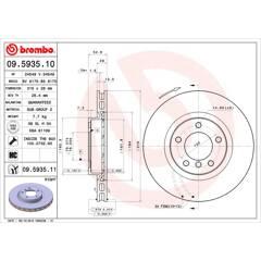 BREMBO Remschijf (per stuk) 8020584212219 on Productcaster.