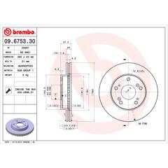 BREMBO Set van 2 remschijven 8020584675335 on Productcaster.