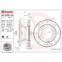 BREMBO Remschijf voor 8020584676325 on Productcaster.