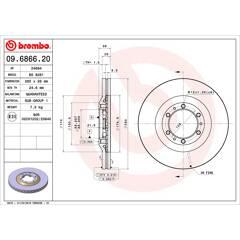 BREMBO Set van 2 remschijven 8020584686621 on Productcaster.