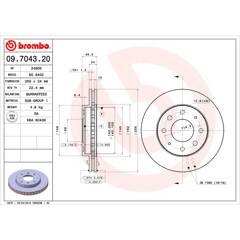 BREMBO Set van 2 remschijven 8020584704325 on Productcaster.