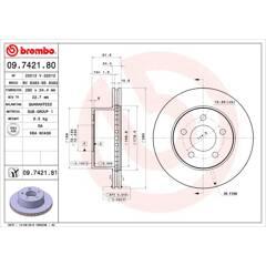 BREMBO Set van 2 remschijven 8020584034613 on Productcaster.