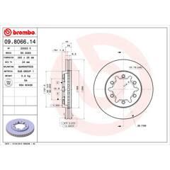 BREMBO Set van 2 remschijven 8020584013496 on Productcaster.