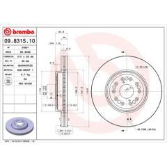 BREMBO Set van 2 remschijven 8020584831519 on Productcaster.