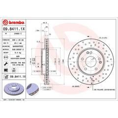 BREMBO Set van 2 remschijven 8020584212554 on Productcaster.