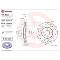 BREMBO Set van 2 remschijven 8020584212585 on Productcaster.