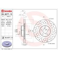 BREMBO Set van 2 remschijven 8020584212608 on Productcaster.