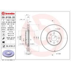 BREMBO Set van 2 remschijven 8020584915929 on Productcaster.