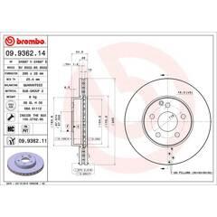 BREMBO Set van 2 remschijven 8020584025512 on Productcaster.