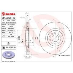 BREMBO Remschijf (per stuk) 8020584936511 on Productcaster.