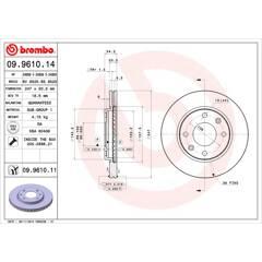 BREMBO Set van 2 remschijven 8020584222157 on Productcaster.