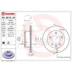 BREMBO Set van 2 remschijven 8020584961827 on Productcaster.